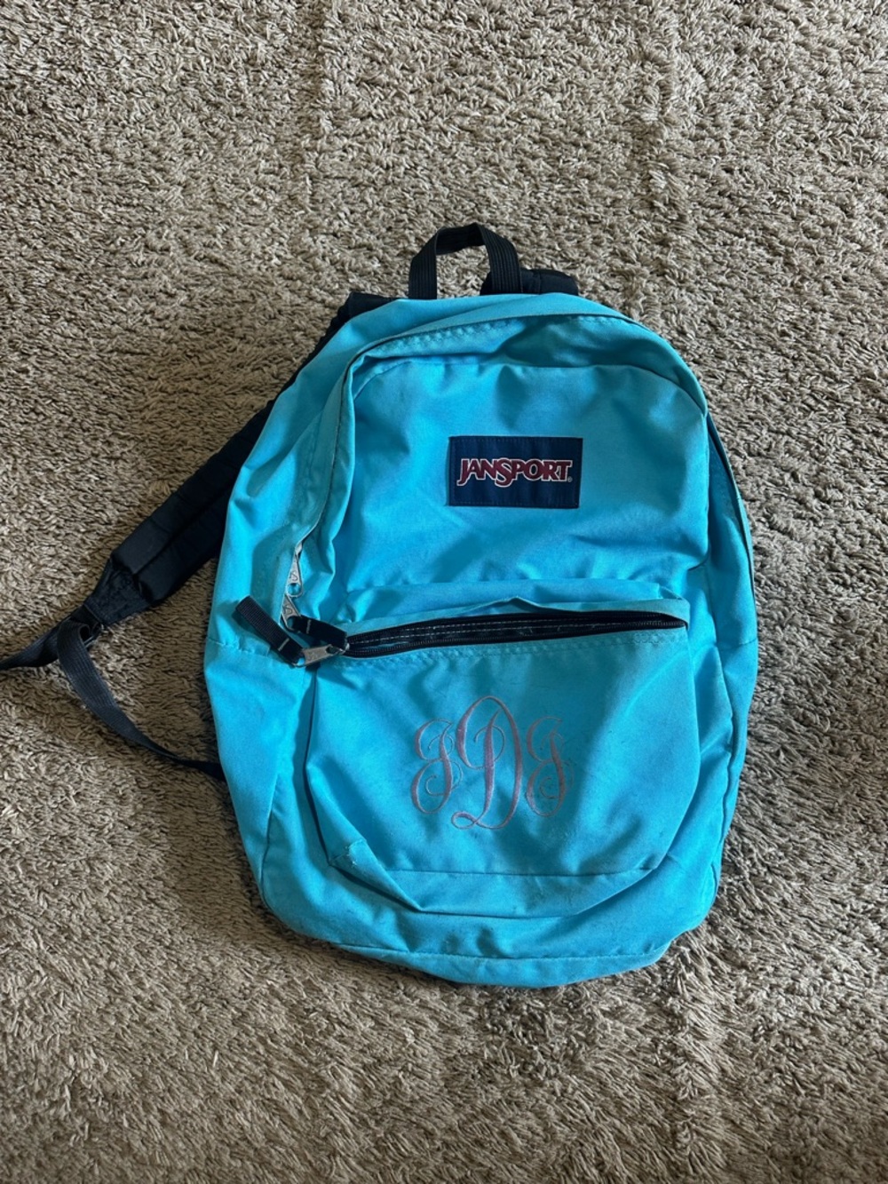 Vintage NCAA Jansport trans “triple teal” backpack 00s